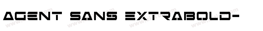 Agent Sans ExtraBold字体转换